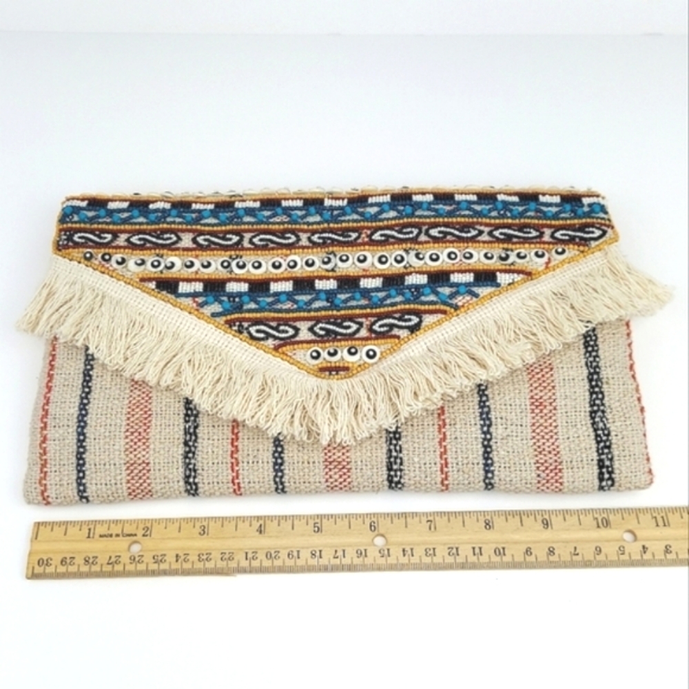 Roller Rabbit Beaded Envelope Clutch - Picture 7 of 16